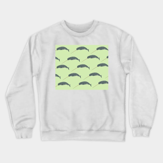Amazing narwhal Crewneck Sweatshirt by ButtonandSquirt